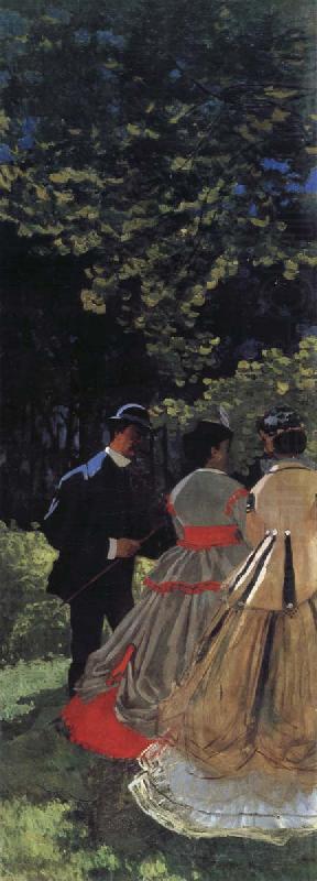 Claude Monet Luncheon on the Grass,Left Panel